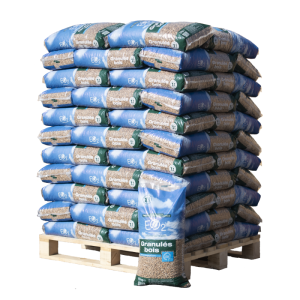 Pellets EO2 15 kg x66 – Palette 990 kg – Granulés bois premium
