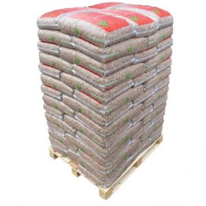 Granulés de bois SGA 15 kg – Palette 65 sacs – 975 kg – DINplus