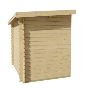 Annexe pour chalet de jardin en bois 160x300x188 cm – Épicéa 45 mm – Tuindeco