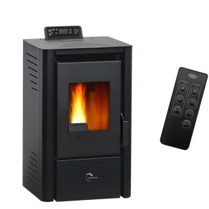 Poêle à Granulés Sannover Anita 7,6 kW Noir – Steel